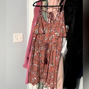 Pink Xhilaration Off The Shoulder Dress